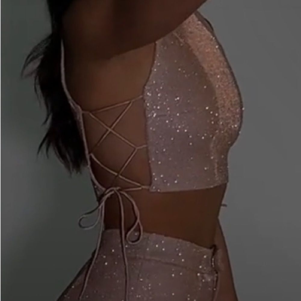 SLA the label Nude Lou Lace Up Top